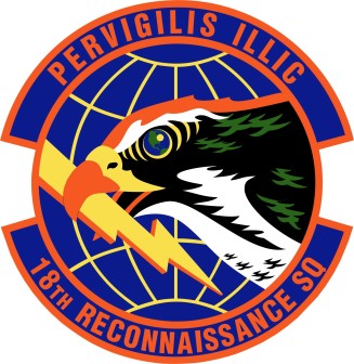 Coat of arms (crest) of the 18th Reconnaissance Squadron, US Air Force