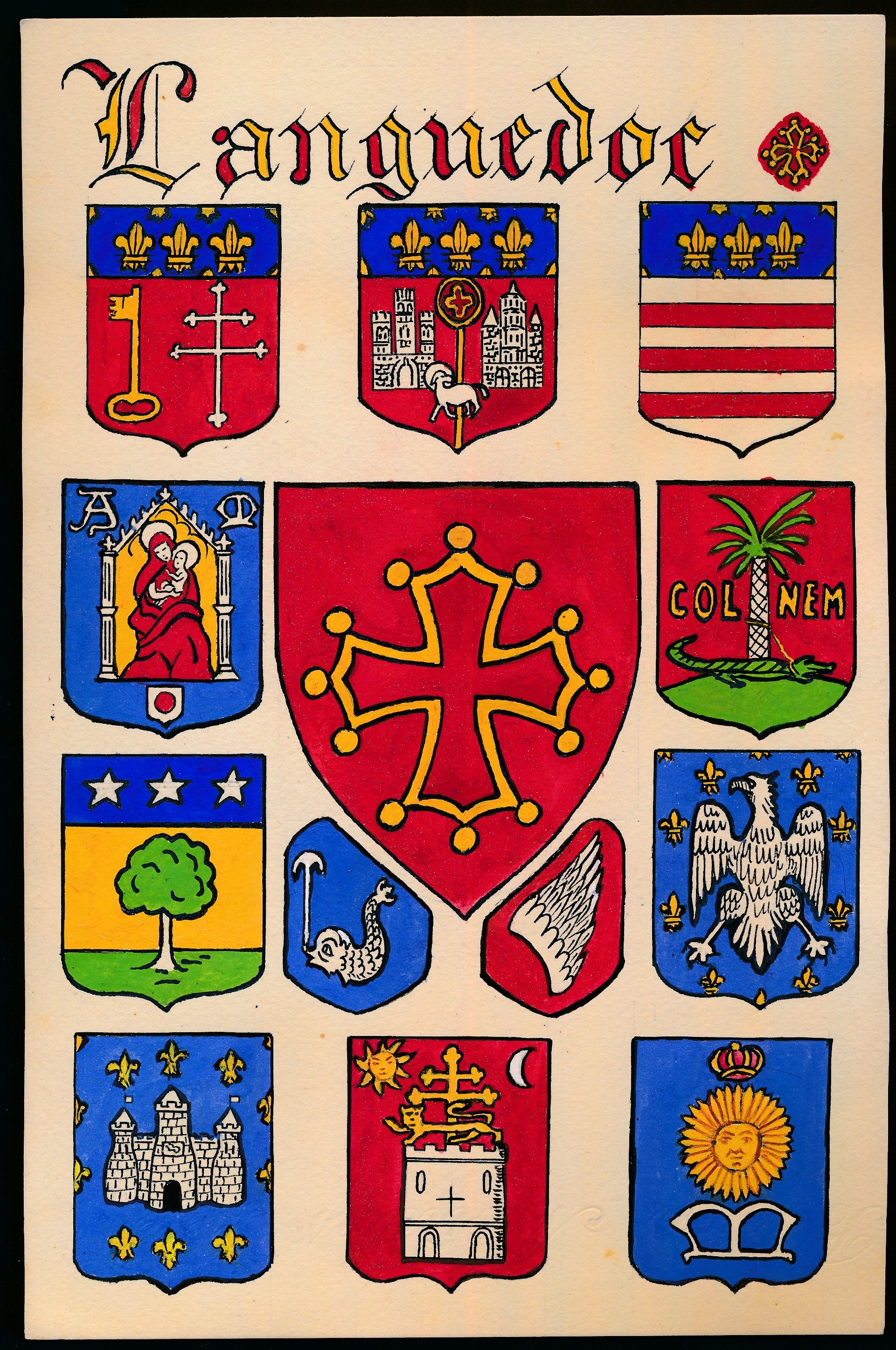 Blason de Languedoc/Arms (crest) of Languedoc
