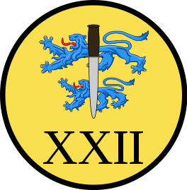 Emblem (crest) of the XXII Batallion, Slesvig Foot Regiment, Danish Army