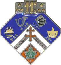Coat of arms (crest) of 11th Infantry Division, French Army