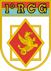Coat of arms (crest) of the 1st Guards Cavalry Regiment Regimento Dragões da Independência, Brazilian Army