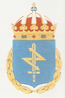 Coat of arms (crest) of the Armed Forces Signals Protection School, Sweden