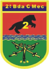 Coat of arms (crest) of the 2nd Mecanized Cavalry Brigade - Charrua Brigade, Brazilian Army