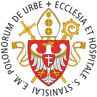 Arms (crest) of St Stanislaus Polish Church and Hospital in Rome