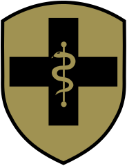 Coat of arms (crest) of the 2nd Medical Brigade, British Army