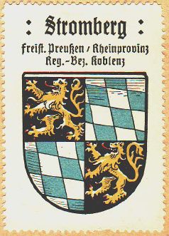 Wappen von Stromberg (Hunsrück)/Coat of arms (crest) of Stromberg (Hunsrück)