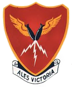 Coat of arms (crest) of the 385th Bombardment Group, USAAF