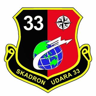 Coat of arms (crest) of the Air Squadron 33, Indonesian Air Force