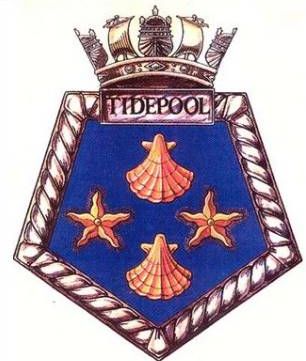 Coat of arms (crest) of the RFA Tidepool, United Kingdom