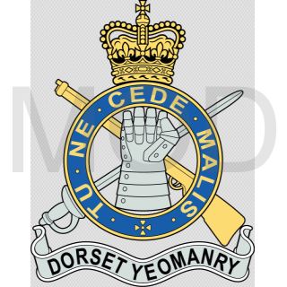 Coat of arms (crest) of the Dorset Yeomanry, British Army