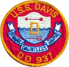 Coat of arms (crest) of Destroyer USS Davis (DD-937)