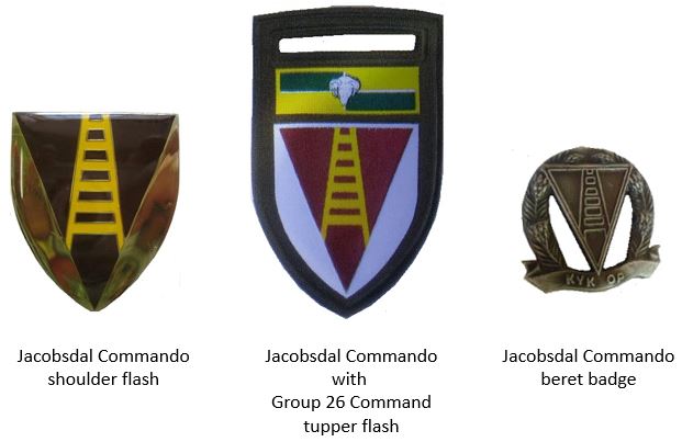 Coat of arms (crest) of the Jacobsdal Commando, South African Army
