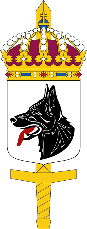Coat of arms (crest) of the Military Dog Unit, Sweden