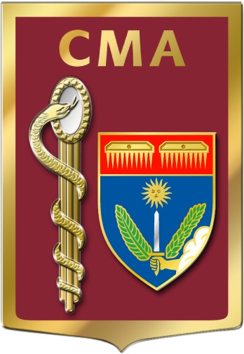 Coat of arms (crest) of the Armed Forces Military Medical Centre Charleville Meziere, France