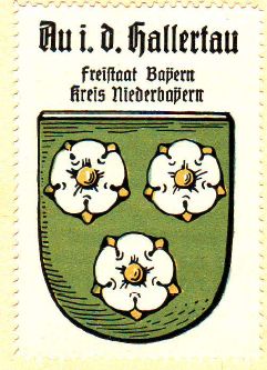 Wappen von Au in der Hallertau/Coat of arms (crest) of Au in der Hallertau