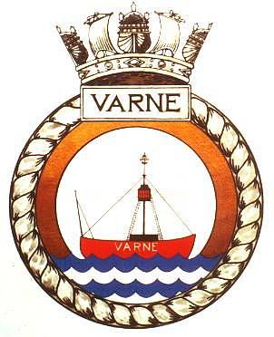 Coat of arms (crest) of the HMS Varne, Royal Navy
