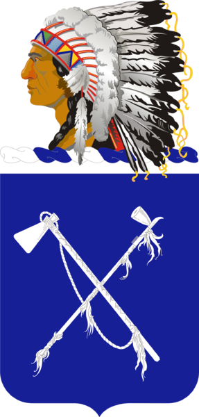 Coat of arms (crest) of the 179th Infantry Regiment, Oklahoma Army National Guard
