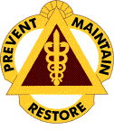 Coat of arms (crest) of the US Army Dental Activity Fort Riley