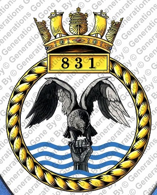 Coat of arms (crest) of the No 831 Squadron, FAA