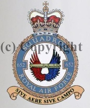 Coat of arms (crest) of the No 652 Squadron, Royal Air Force