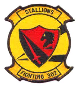 Coat of arms (crest) of the VF-302 Stallions, US Navy