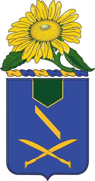 Coat of arms (crest) of 137th infantry Regiment, Kansas Army National Guard