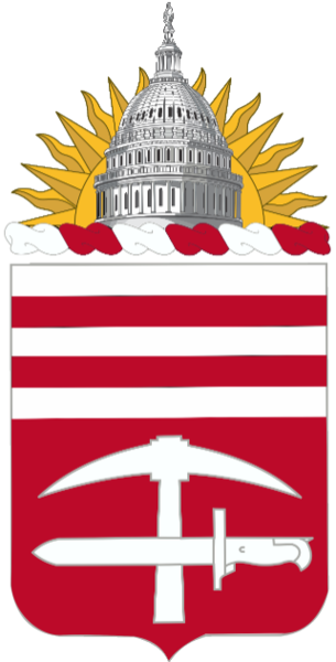Coat of arms (crest) of the 140th Engineer Battalion, District of Colombia Army National Guard