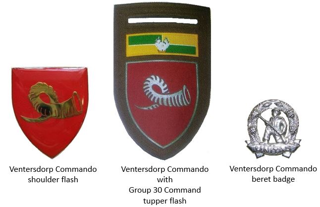 Coat of arms (crest) of the Ventersdorp Commando, South African Army