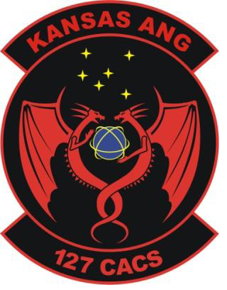 Coat of arms (crest) of the 127th Command and Control Squadron, Kansas Air National Guard