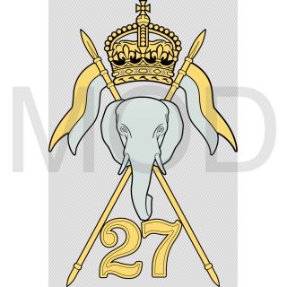 Coat of arms (crest) of 27th Lancers, British Army