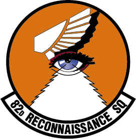 Coat of arms (crest) of the 82nd Reconnaissance Squadron, US Air Force