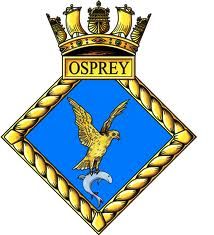 Coat of arms (crest) of the HMS Osprey, Royal Navy