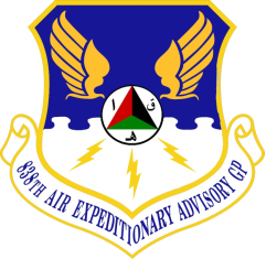 Coat of arms (crest) of the 838th Air Expeditionary Advisory Group, US Air Force