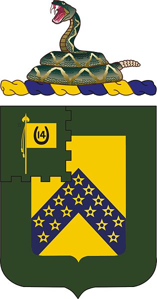 Coat of arms (crest) of 16th Cavalry Regiment, US Army