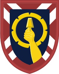 Coat of arms (crest) of 121st Army Reserve Command, US Army