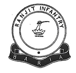 Coat of arms (crest) of the Baria Ranjit Infantry, Baria
