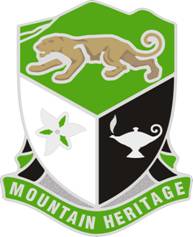 Coat of arms (crest) of Mountain Heritage High School Junior Reserve Officer Training Corps, US Army