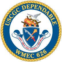 Coat of arms (crest) of the USCGC Dependable (WMEC-626)