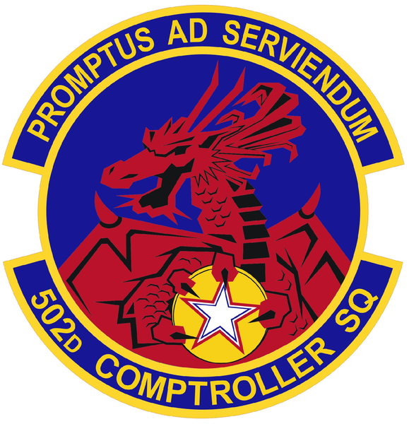 File:502nd Comptroller Squadron, US Air Force.png