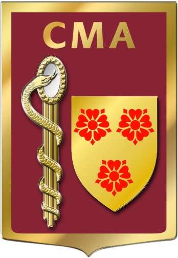 Coat of arms (crest) of the Armed Forces Military Medical Centre Grenoble-Annecy-Chambery, France