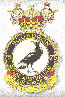 Coat of arms (crest) of the No 75 Squadron, Royal Australian Air Force