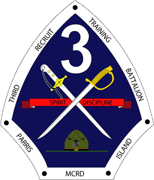 Coat of arms (crest) of the 3rd Recruit Training Battalion, USMC
