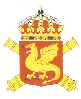 Coat of arms (crest) of the 3rd Artillery Regiment Wendes Artillery Regiment, Swedish Army