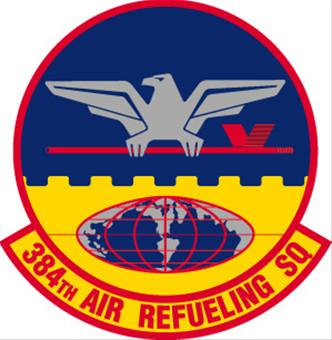 Coat of arms (crest) of the 384th Air Refueling Squadron, US Air Force