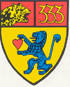 Coat of arms (crest) of the 333rd Armoured Battalion, German Army