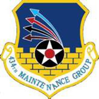 Coat of arms (crest) of the 434th Maintenance Group, US Air Force