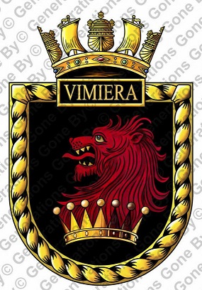 Coat of arms (crest) of the HMS Vimiera, Royal Navy