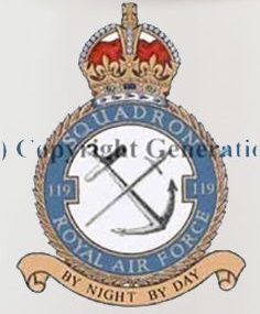 Coat of arms (crest) of the No 119 Squadron, Royal Air Force