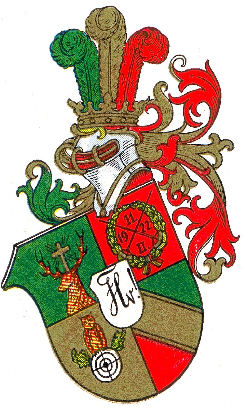 Arms of Jagdcorps Hubertia zu Leipzig