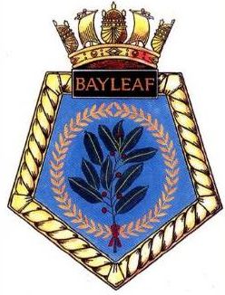 Coat of arms (crest) of the RFA Bayleaf, United Kingdom